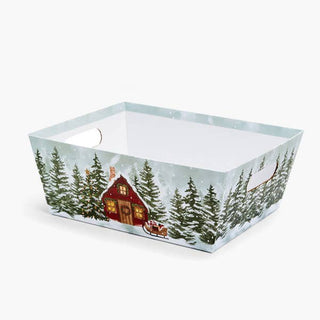 Wide Base Print Market Trays: Holiday Berries X-Large 9.5x12"