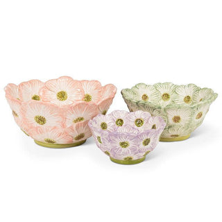 Large Flower Bloom Bowl-Pink-6"D
