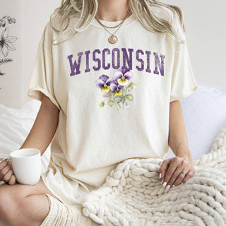 Wisconsin State Flower T-shirt: Ivory / Large