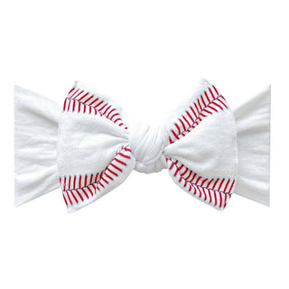 Baby Bling® Printed Knot soft nylon headband: Pink Rose