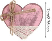 3" Wooden Valentine's Heart