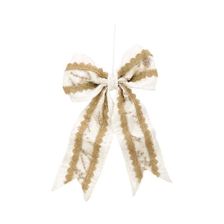 16in Winter Lace Bow