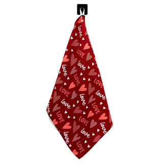 Valentines Hearts & Love Waffle Weave Towels - Home Decor