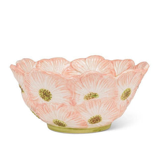 Large Flower Bloom Bowl-Pink-6"D