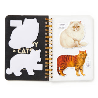 Moody Cats Sticker Book by Brass Monkey