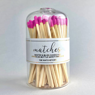 Modern Matchstick Bottle with Striker · 100 Long Safet: Yellow