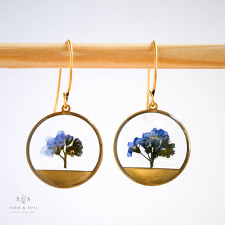 Horizon Earrings: Queen Annes Lace