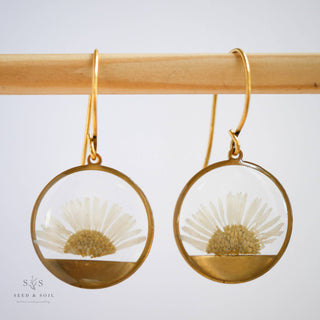 Horizon Earrings: Queen Annes Lace