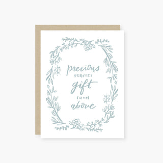 Precious gift baby card: Single card