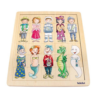Match & Mix-Fantasy Kids Puzzle by Beleduc