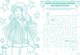 Taylor Swift Friends Forever Coloring & Activity Book with Friendship Bracelet Kit by Delaney Foerster: Paperback; 48 pages / English