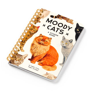 Moody Cats Sticker Book by Brass Monkey