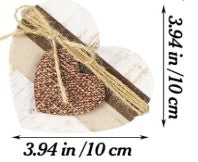 4" Wooden Valentine's Heart