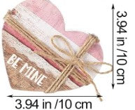 4" Wooden Valentine's Heart