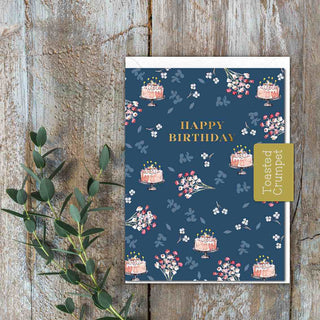 Happy Birthday (Birthday Cake & Candles) - Mini Card