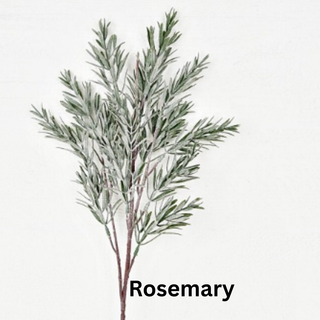 LIMITED BUY - Artificial floral pieces - 9 Choices: Frosted Mistle Toe
