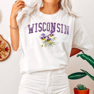 Wisconsin State Flower T-shirt: Ivory / Medium