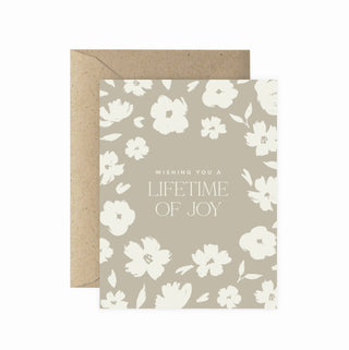 Lifetime of Joy Greeting Card | Wedding Congratulations