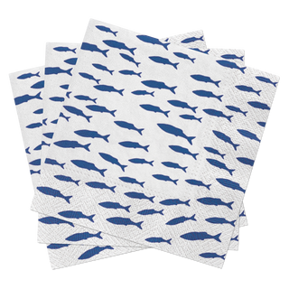 Blue Shoal Nautical Paper Napkins: Lunch