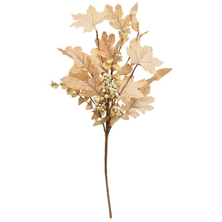 Natural Fall Leaves, Berry Clusters & Eucalyptus Pick