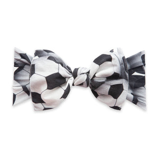 Baby Bling® Printed Knot soft nylon headband: Pink Rose