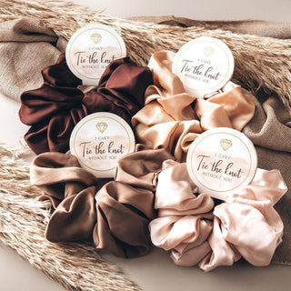Satin Scrunchies: Cream