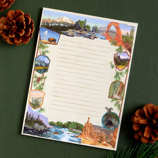 National Parks Scenic Landmarks 6x8 Lined Notepad