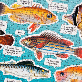 Judgy Fish 1000 Piece Puzzle Brass Monkey