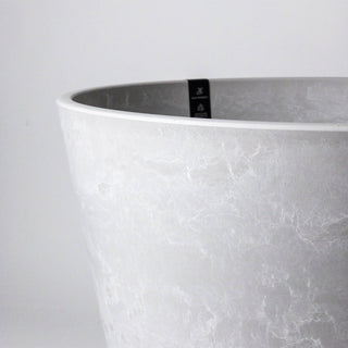 15” Tapered Signature Planter Pot: 15" Black Planter & Saucer