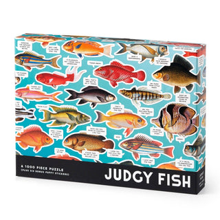 Judgy Fish 1000 Piece Puzzle Brass Monkey