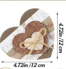 5" Wooden Valentine's Heart
