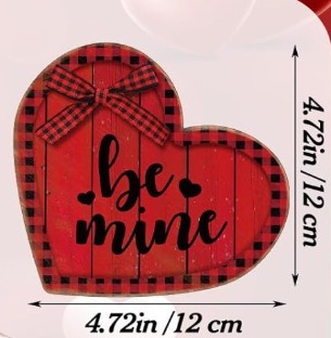 5" Wooden Valentine's Heart