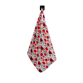 Roses & Wine Kitchen Decor Waffle Towels - Mothers Day Gifts