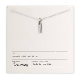 Through Thick & Thin Necklace: Silver + Gold Mixed Charms
