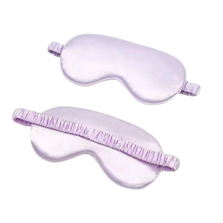 Silky Sleep Eye Mask - Premium Satin - Women's Accessories: Light Purple