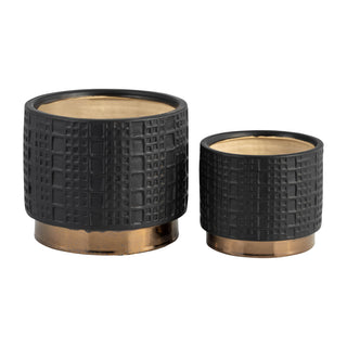 6" Black Ceramic Raised Mesh