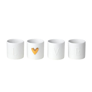 Love Tealight Holders - Set of 4