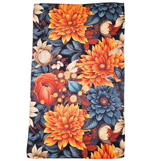 Fall Flower Blossom Kitchen Waffle Towels - Fall Decor