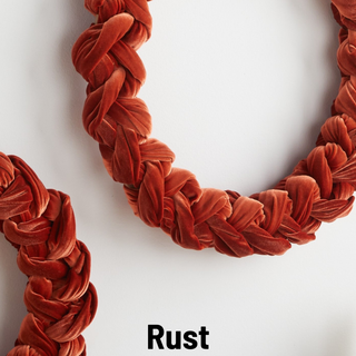 Woven Velvet Wreath, Entry Way, Christmas 2025, Hanukkah: Small Red