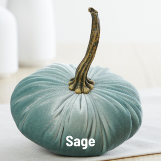 Pumpkin Small Velvet Fall Decor Gift for New Apartment Best: Fall Floral