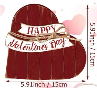 6" Wooden Valentine's Heart