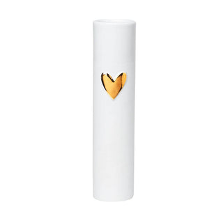 Love Heart Vase- 6.7": Love Heart Vase Silver