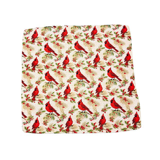Red Christmas Cardinals Waffle Washcloth - Stocking Stuffers
