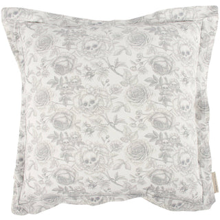 Rose Skull Flower Pillow