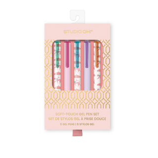 Leopard on Parade Soft-Touch Gel Pen Set