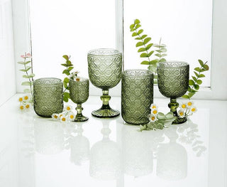 Daisy Tumbler-Olive-3.5"H(10oz)