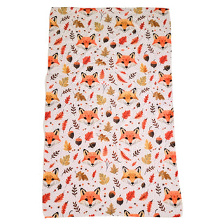 Autumn Fox Tea Towel + Hanging Loop - Fall Decor