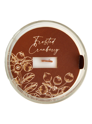 Frosted Cranberry 7.5 oz Wooden Wick Candle