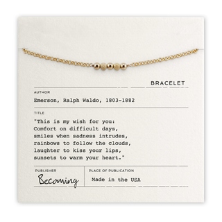 My Wish For You Bracelet: Gold Fill