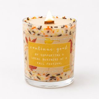 Salted Caramel Sprinkle Fall Scented Soy Candle